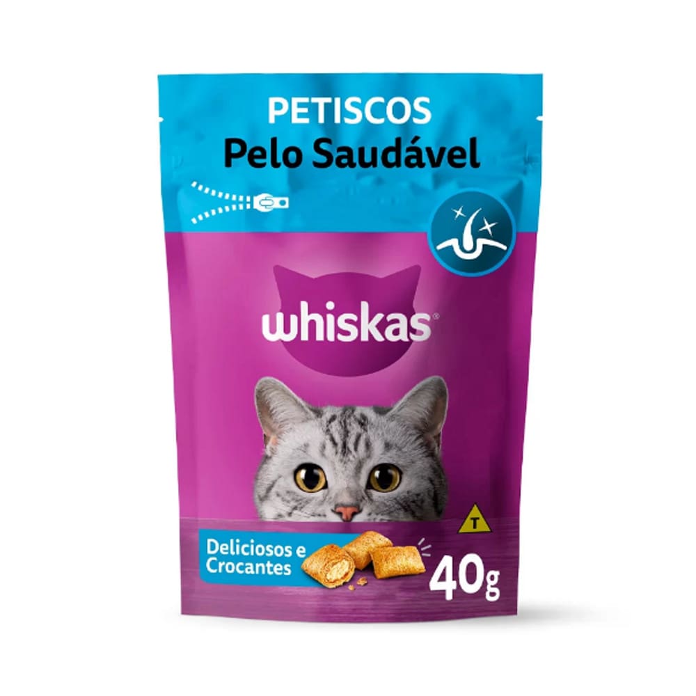 Whiskas Petiscos Pelo Saudável 40 g
