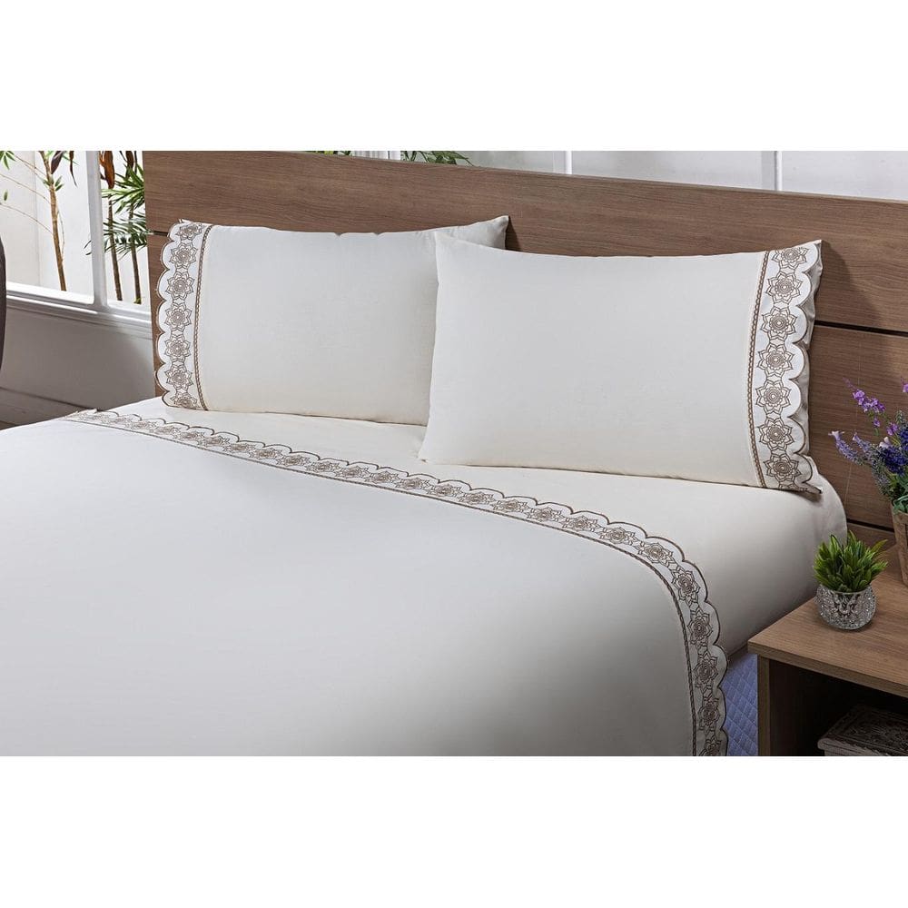 Jogo Lençol Casal Viúva 2,03Mx1,20Mx40Cm 4 Peças 180 Fios