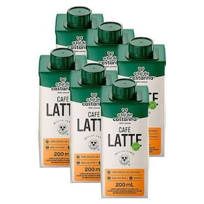 Kit 6X: Bebida Vegetal Café Latte A Tal Da Castanha E 3