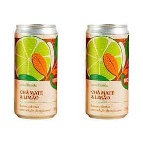 Kit 2X: Chá Mate Com Limão Gaseificado Brazô 269Ml