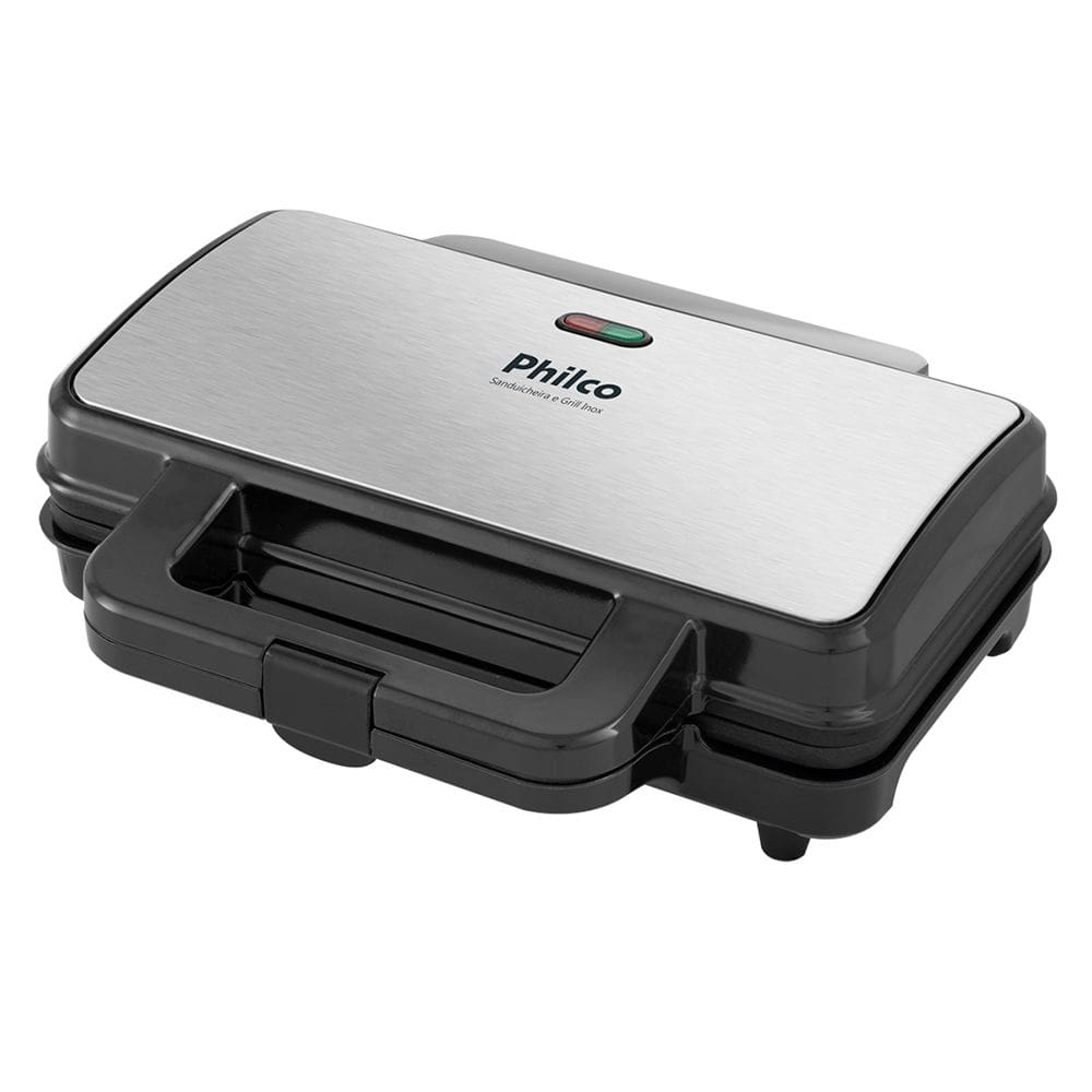 Grill e Sanduicheira Philco PGR02 Inox 2 em 1 900W 127V