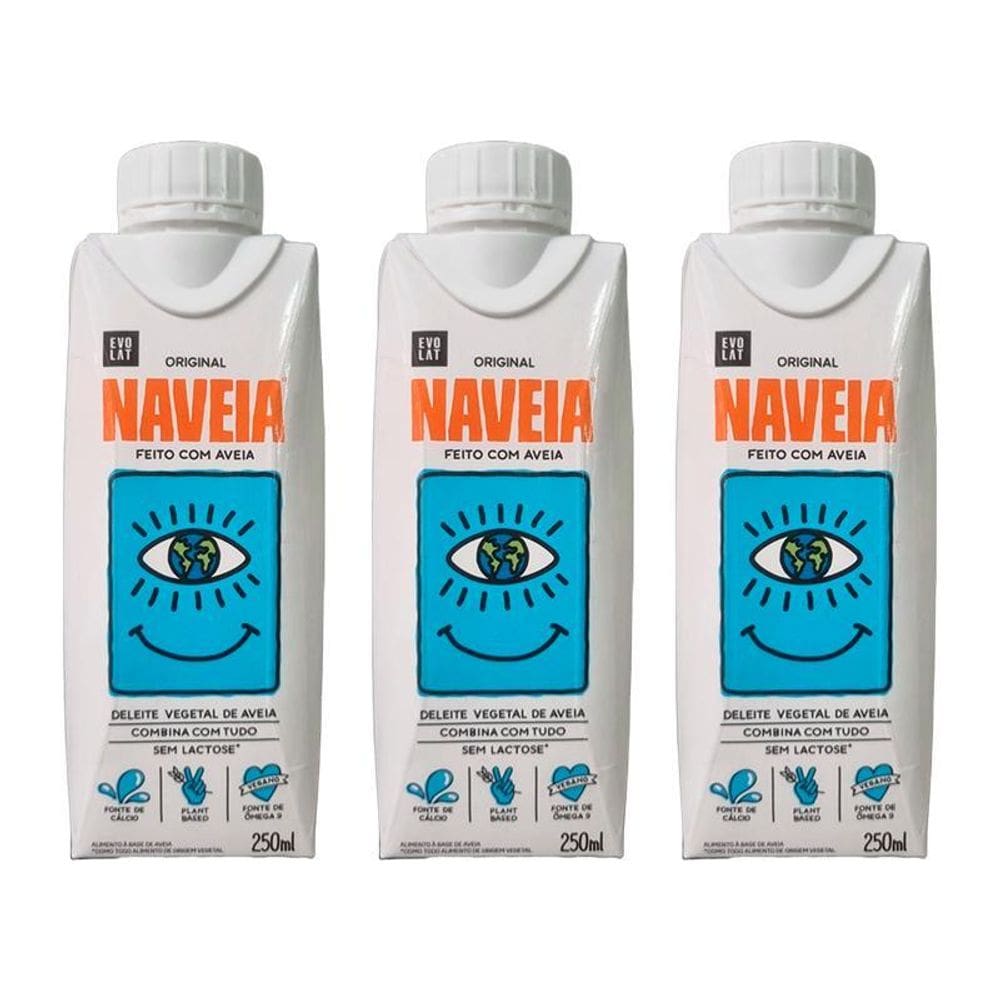 Kit 3X: Bebida Vegetal De Aveia  Naveia 250Ml