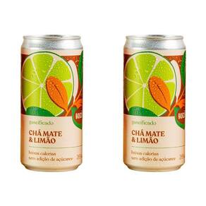 Kit 2X: Chá Mate Com Limão Gaseificado Brazô 269Ml