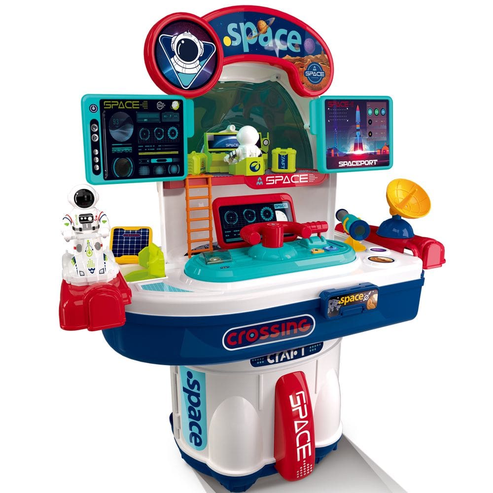 Bancada Infantil Foguete Espacial Luz Som Craft Replay Kids