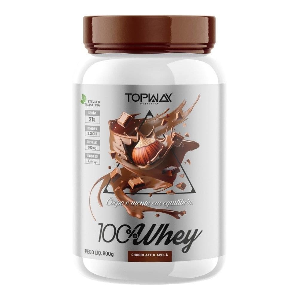 Whey Protein Topway Chocolate Com Avela 900G