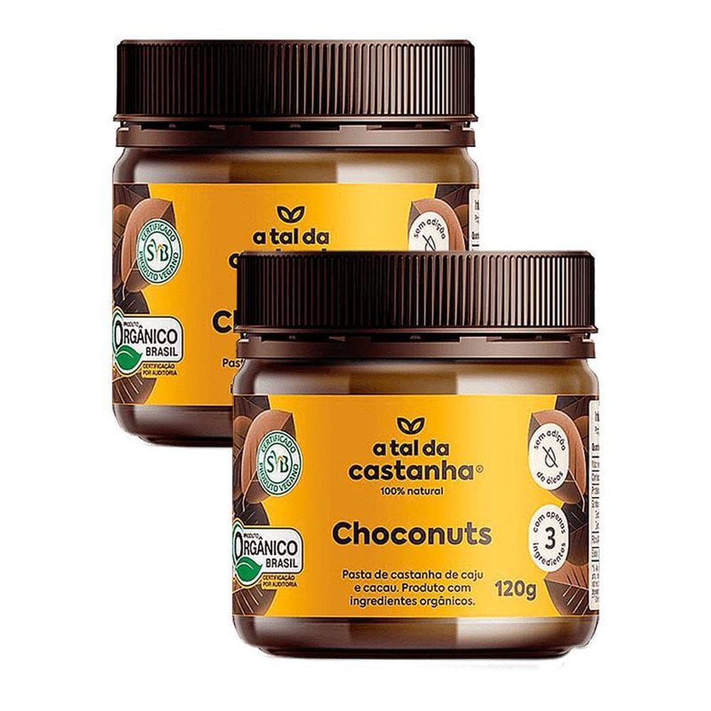 Kit 2X: Pasta Castanha Choconuts Orgânica A Tal Da Castanha