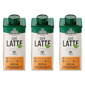 Kit 3X: Bebida Vegetal Café Latte A Tal Da Castanha E 3