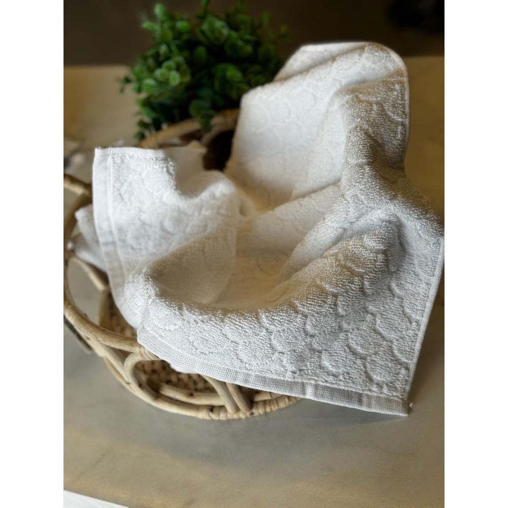 Toalha Rosto Santorini - Branco