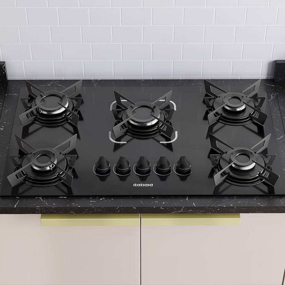 Cooktop Electra 5 Bocas - Preto