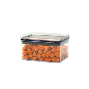 Pote de acrílico 480ml com tampa hermético quadrado - Tüd