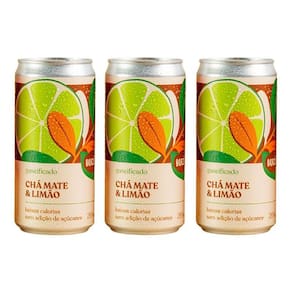 Kit 3X: Chá Mate Com Limão Gaseificado Brazô 269Ml