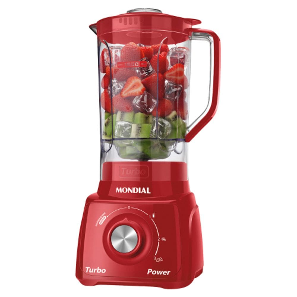 Liq Mondial L99 Turbo Filtro 3V. 500W - 1528-06 Vermelho 220 VOLTS