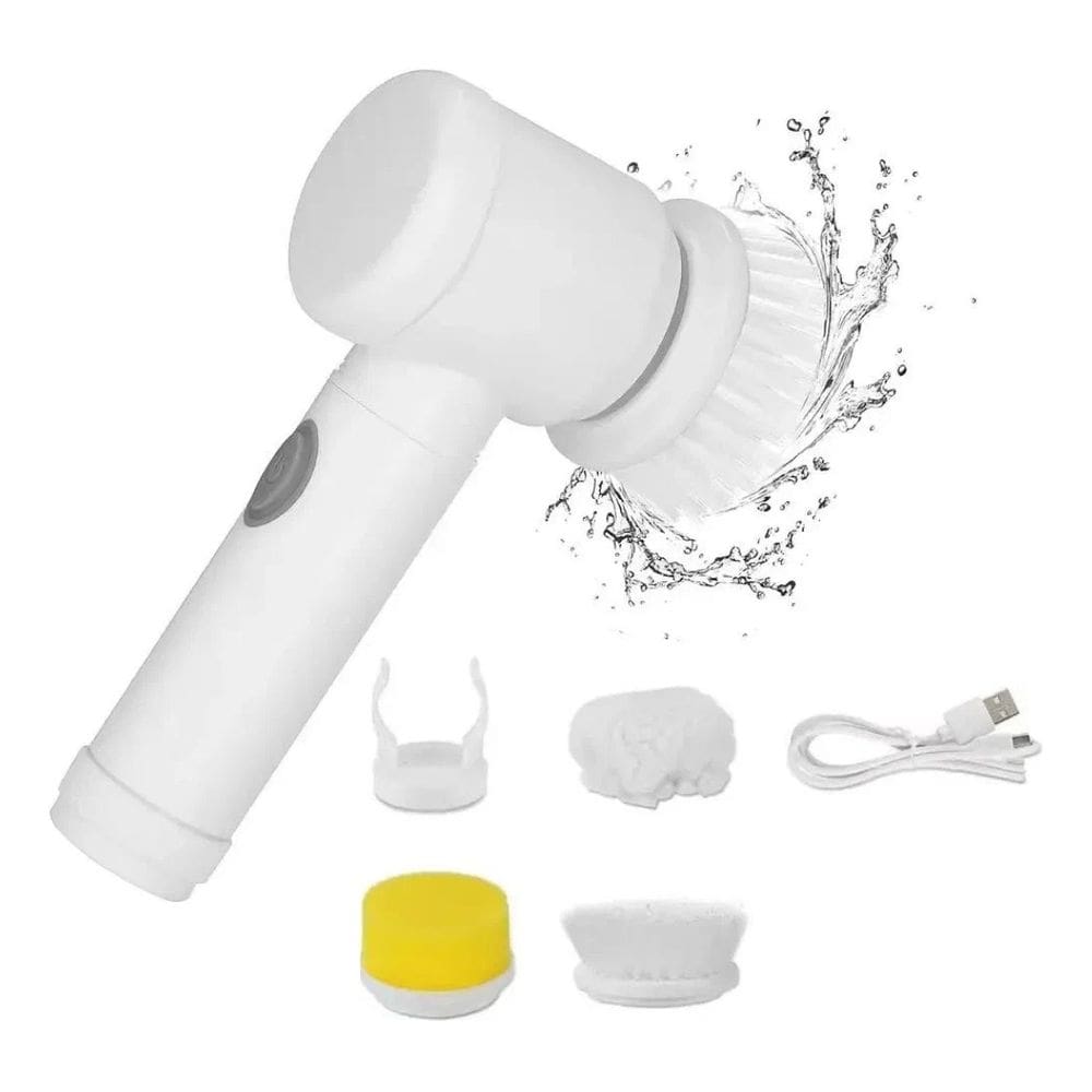 Escova Elétrica De Limpeza Recarregavel Multilimpeza 3 Em 1 Piso Pia Azulejo