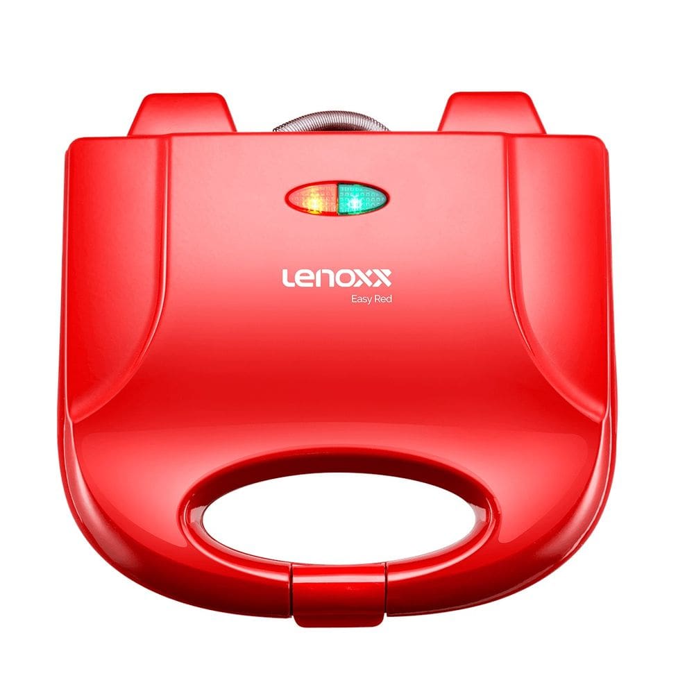 Grill e Sanduicheira Antiaderente 220v LED com Alça Isotérmica Lenoxx