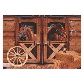Fundo Fotográfico Em Tecido Cavalos 1,50X2,20