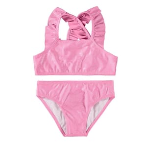 Biquíni Malwee Kids Malha Uv 50+ Com Babados E Glitter Ref:1000119234 4/8