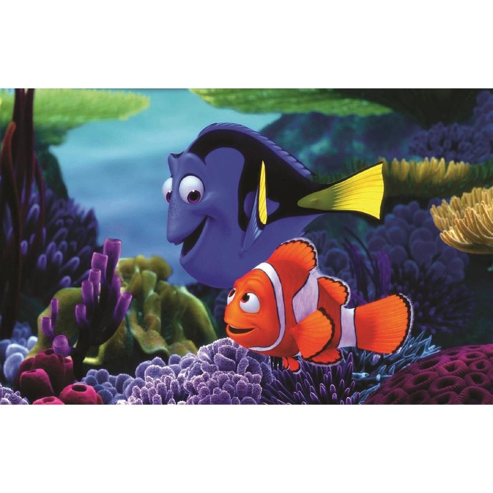 Fundo Fotográfico Em Tecido Nemo Marlin E Dory 2,80X1,50