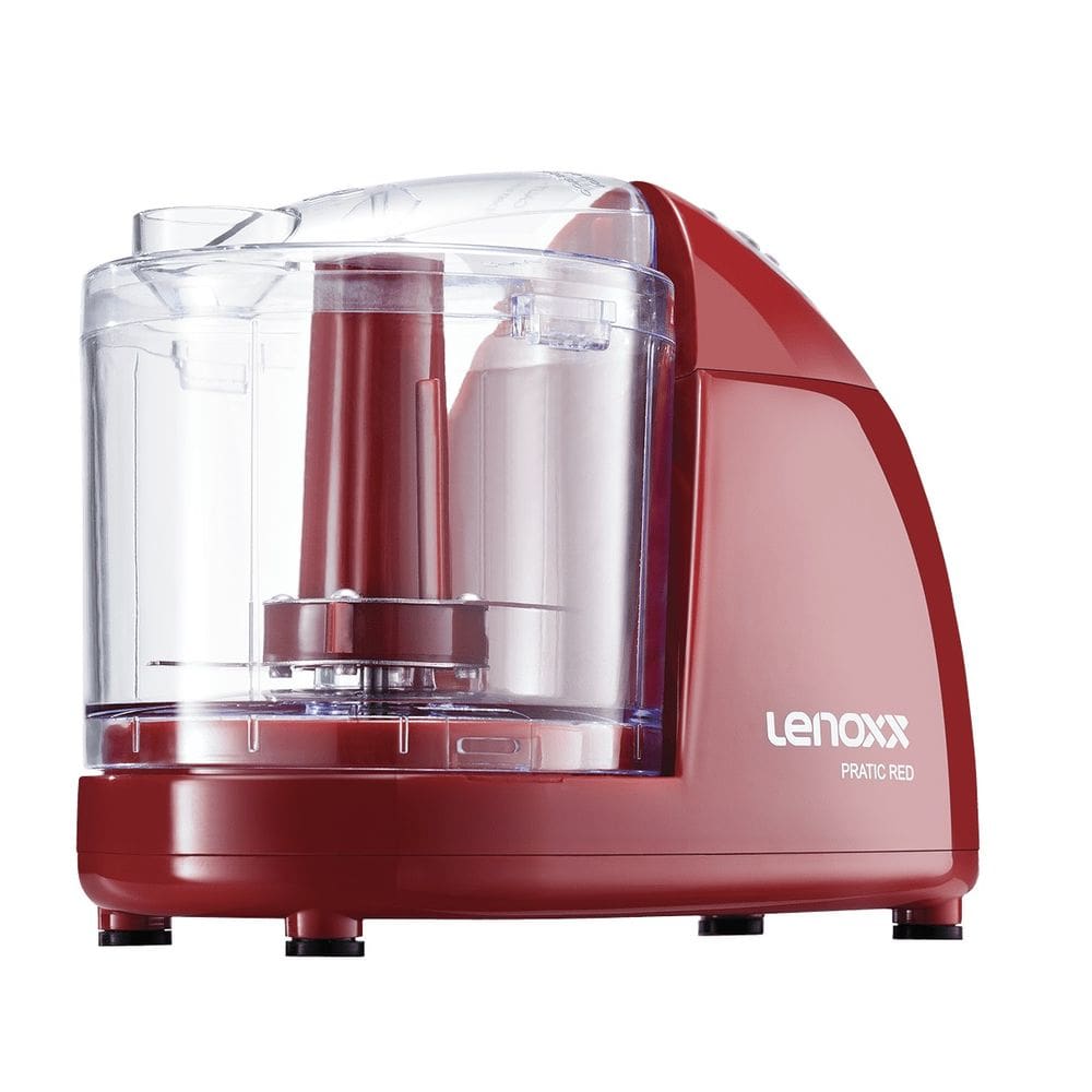 Processador de Alimentos Mini Pratic 127V Lâminas Aço Inox Trava de Segurança Lenoxx