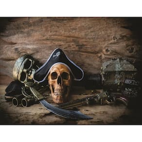 Fundo Fotográfico Em Tecido Pirata Espada 2,20X1,50