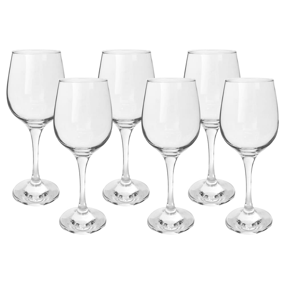 Jogo De 06 Taças De Vidro Para Vinho 395ml