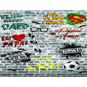 Fundo Fotográfico Em Tecido Super Heroi Pai 2,60X1,50