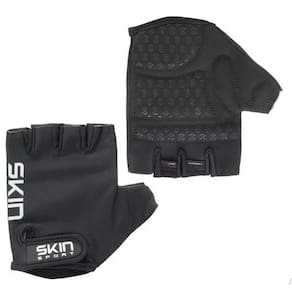 Luva Skin Curta Sport Fun Preto/Branco M