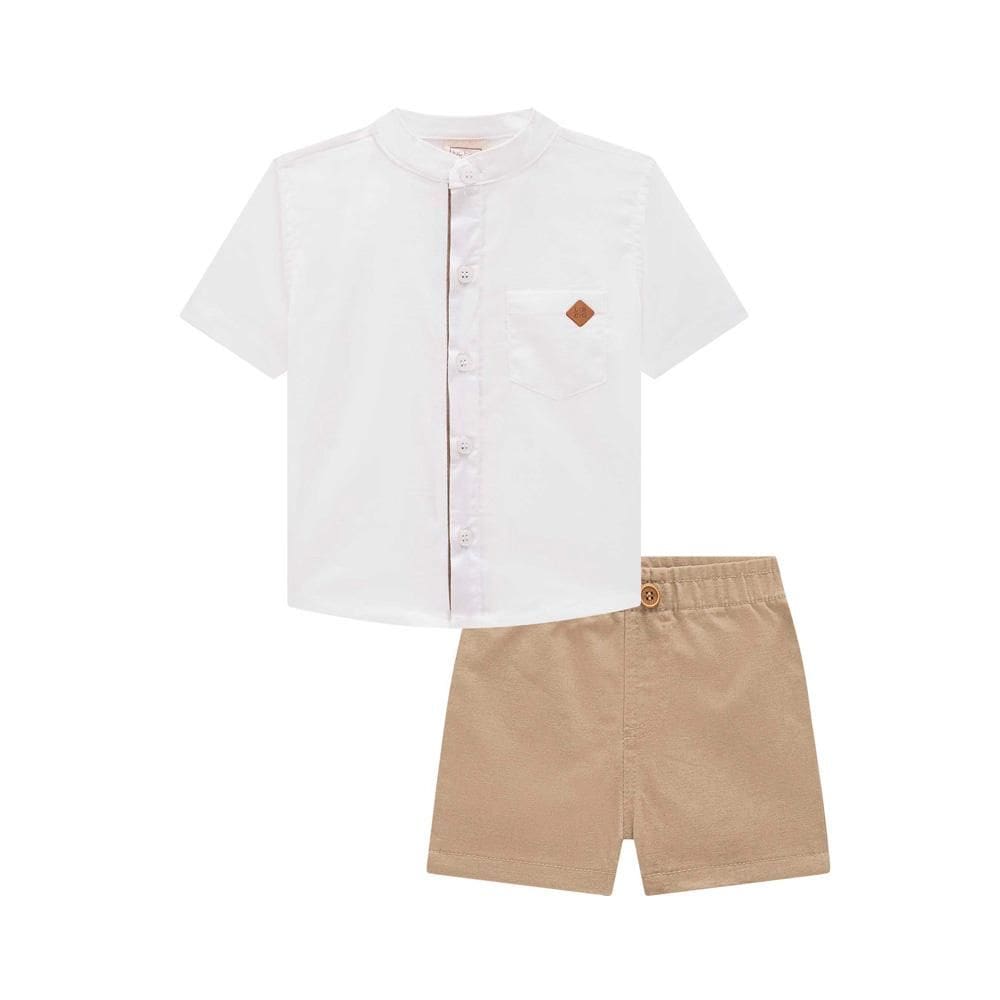 Conjunto Luc Boo Camisa E Bermuda Manga Curta Ref: 75268 1/3 Menino.