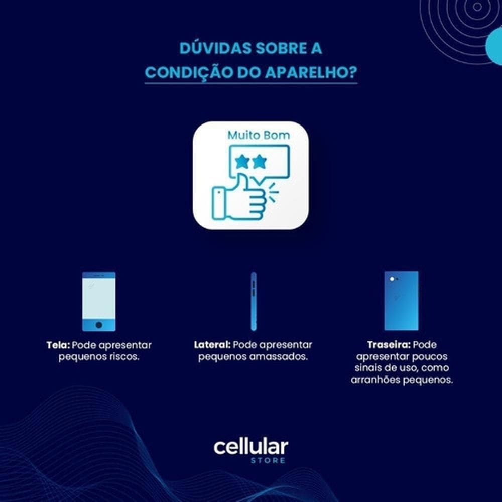 Usado: Samsung A12 64 GB Azul - Muito Bom