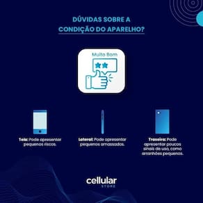 Usado: Samsung A12 64 GB Azul - Muito Bom