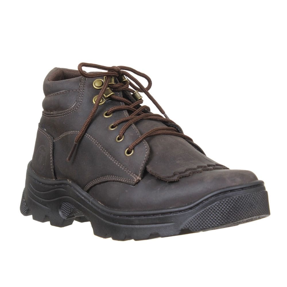 Bota Masculina Bico Rendondo Crazy H Café Cow Way 36678