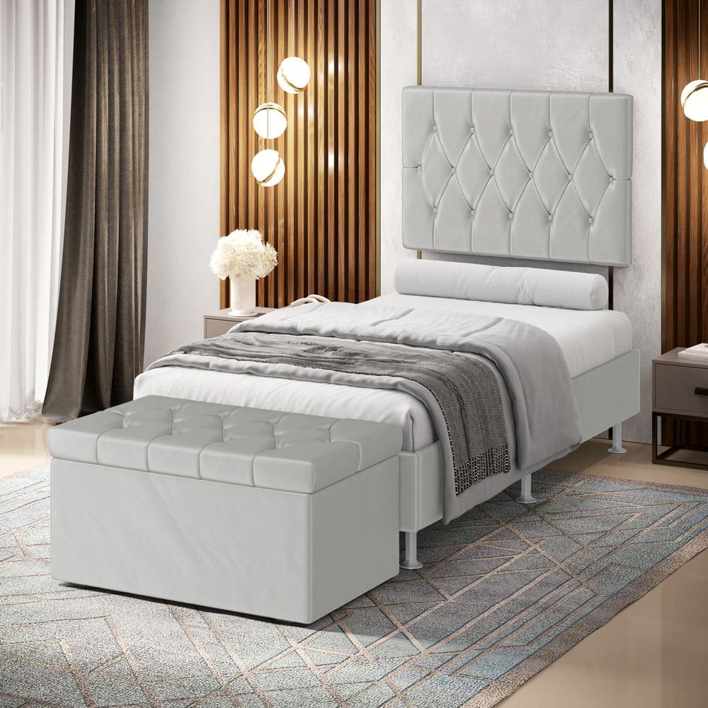 Kit Painel Centaurus 100 e Calçadeira Sagitarius Veludo Aradecor