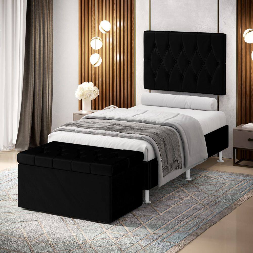 Kit Painel Centaurus 100 e Calçadeira Sagitarius Veludo Aradecor