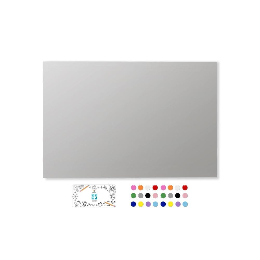 Painel 40X60 Para Fotos, Recados, Notas + 48 Imãs - Cinza
