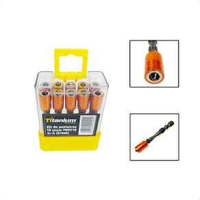 Kit Jogo 10 Ponteira Bits Magnetizado Philips Ph2 65Mm Crv