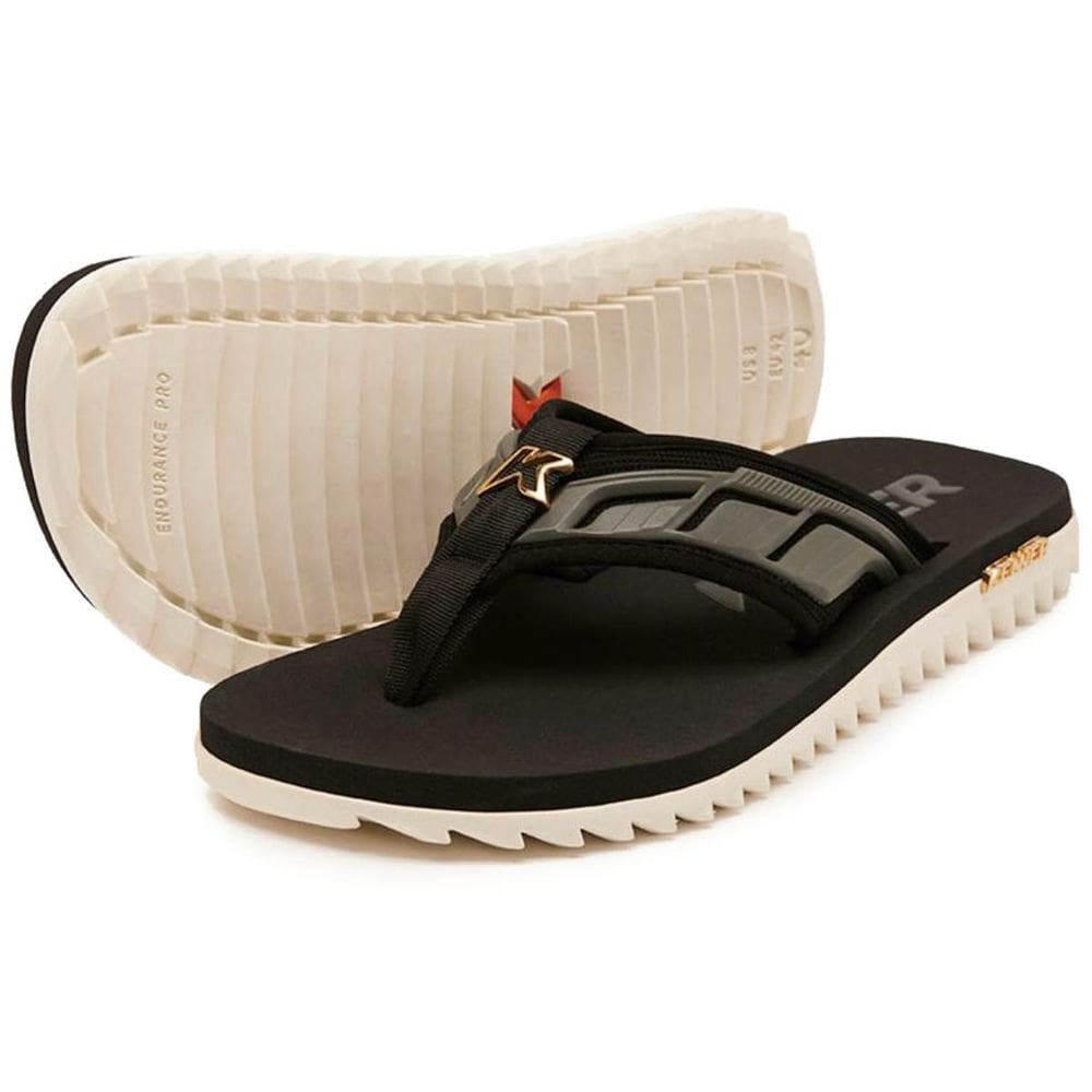Sandália Kenner Kivah Full Force Masculina-Preto e Branco