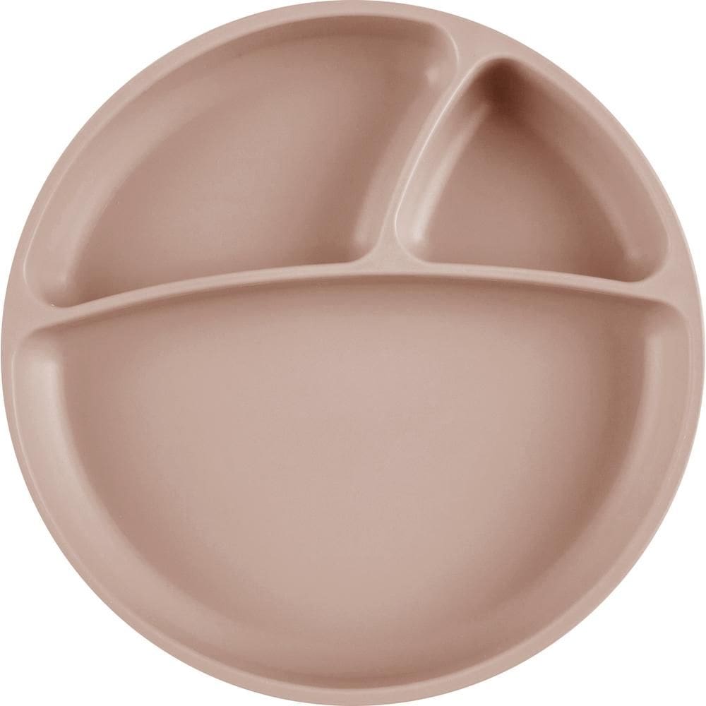 Prato Infantil Divisórias Silicone Portions Bublle Beige - Minikoioi