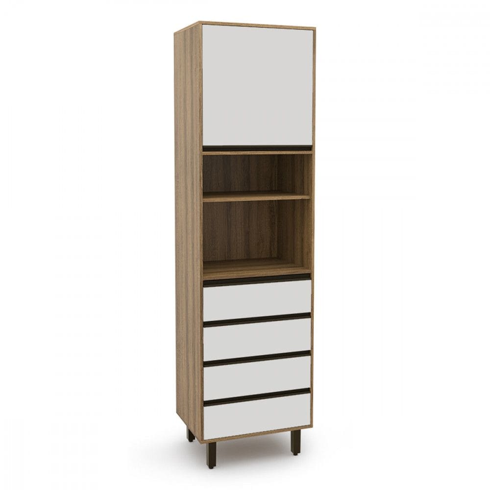 Paneleiro Confort para Microondas Cinamomo com Off White Batrol