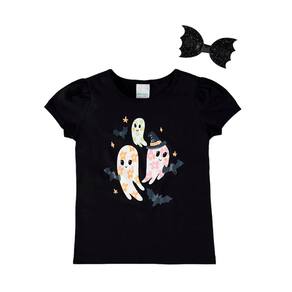 Blusa Manga Curta Meia Malha Com Presilha Malwee Kids Ref:1000109070 10/14