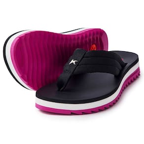Chinelo Kenner Kyra Pro Comfy Feminino - Rosa e Preto