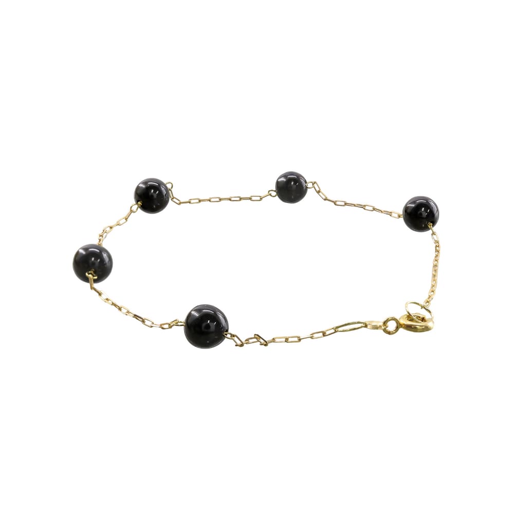Pulseira Ouro 18k  Com Onix