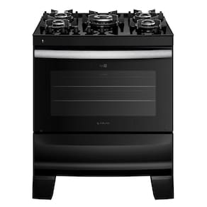 Fogão 5 Bocas Com Mesa De Vidro Atlas Agile Up Glass New Preto Bivolt