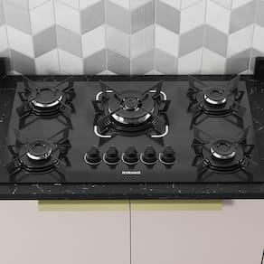 Cooktop Electra 5 Bocas Tripla Chama - Preto