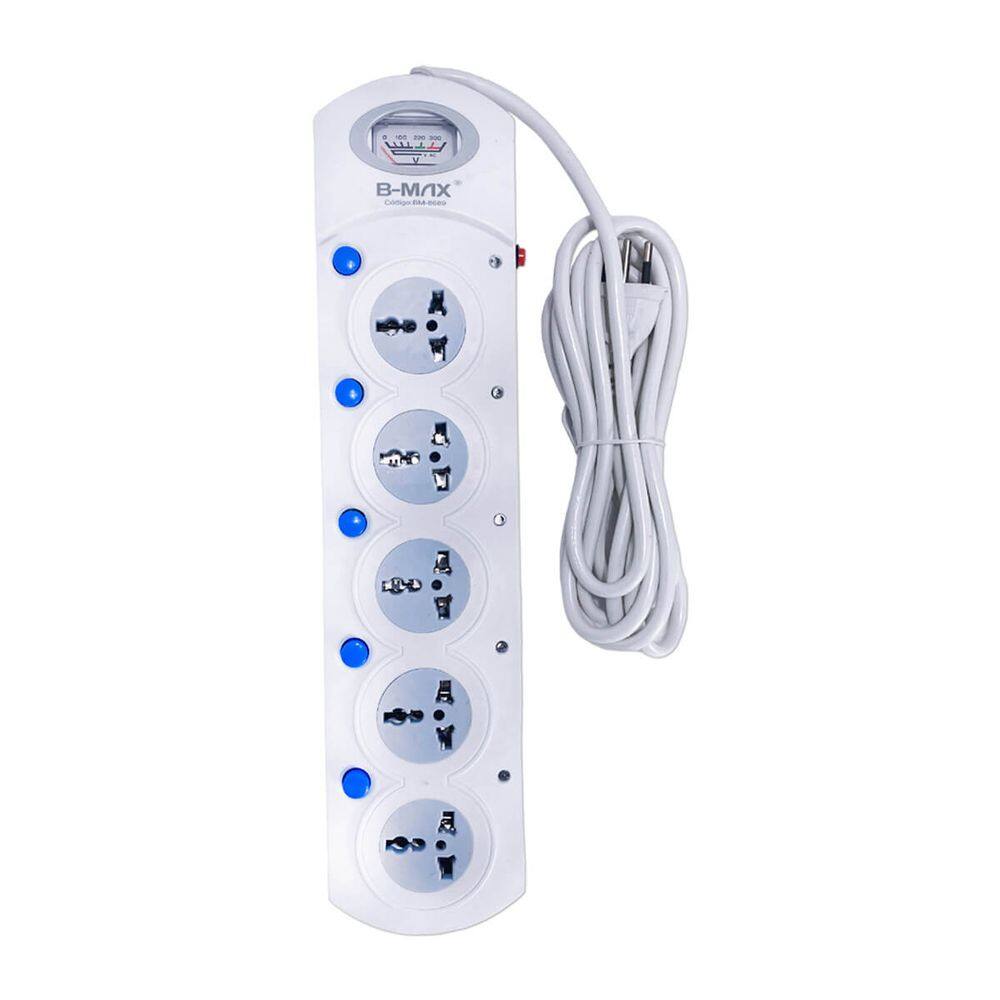 Extensao Eletrica Filtro de Linha Universal 15 Tomadas com Interruptor