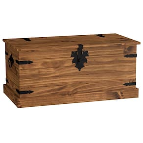 Baú Multiuso de Madeira Maciça Rustic Line 94 cm