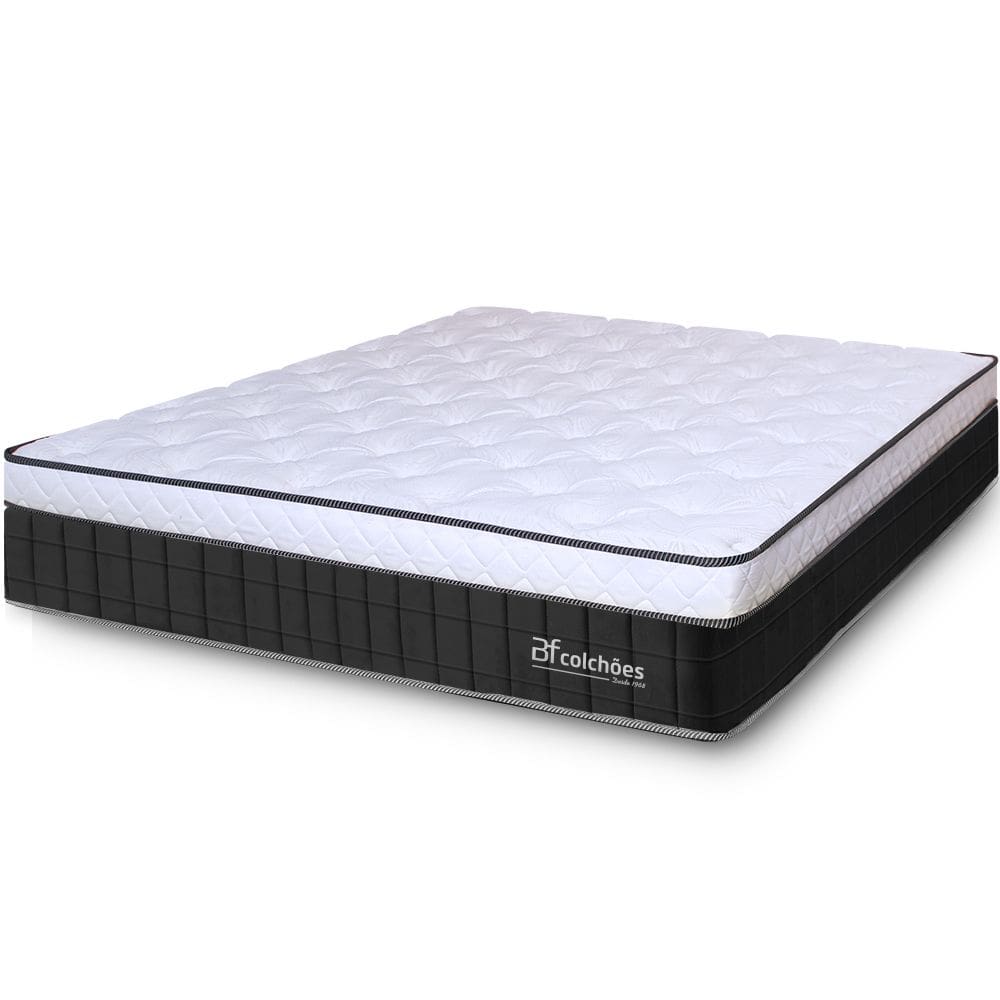 Colchão Queen Molas Ensacadas Firme de Pillow Espuma D45 158x198X26 BF Colchões