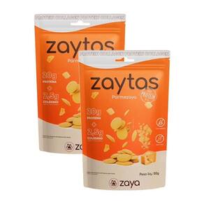 Kit 2X: Biscoito Parmezaya Protein Sem Glúten Zaya 50G
