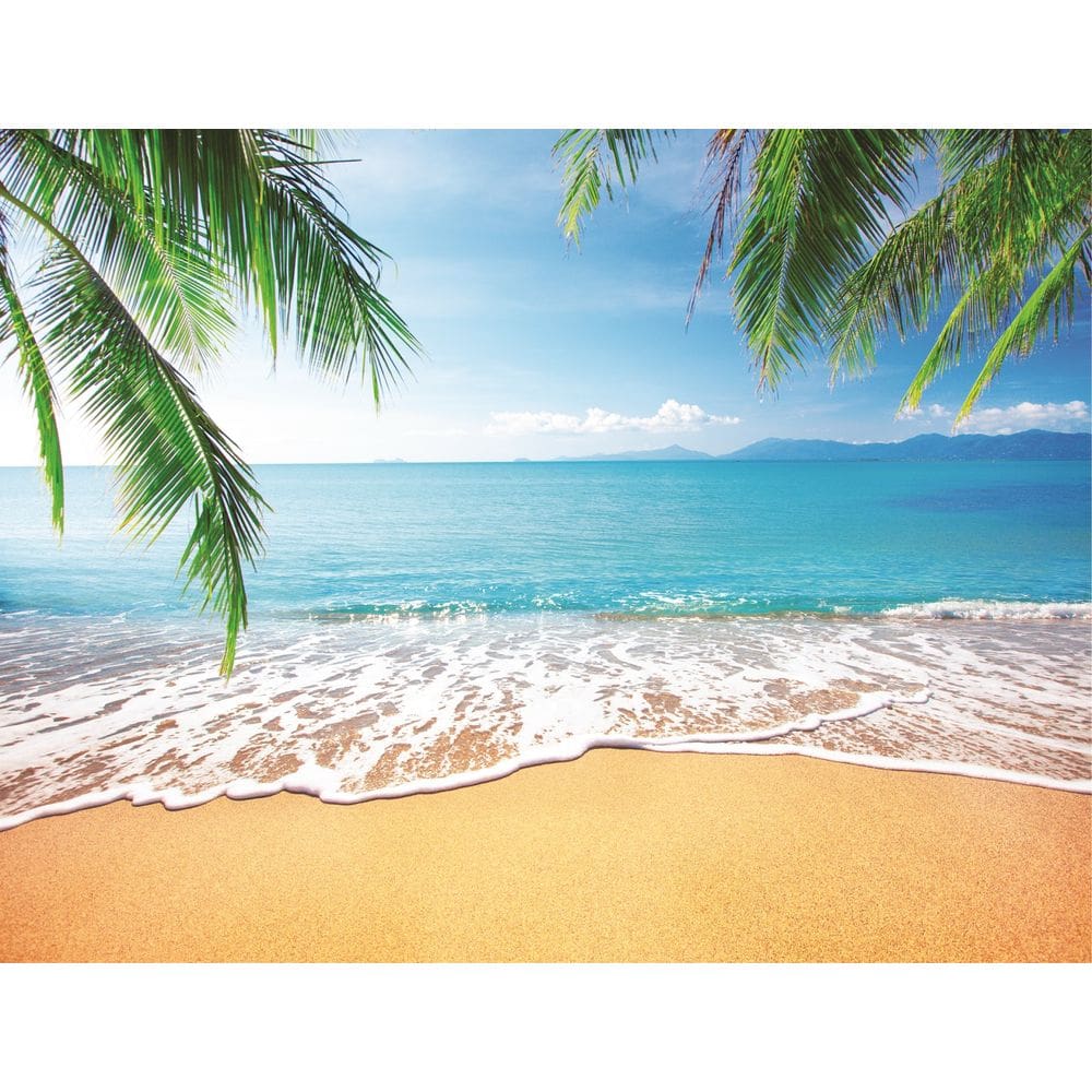 Fundo Fotográfico Em Tecido Praia 2,20X1,50.