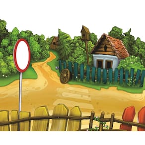 Fundo Fotográfico Em Tecido Aniversário Fazendinha 2,20X1,50.