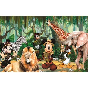Fundo Fotográfico Em Tecido Safari Mickey 2,20X1,50