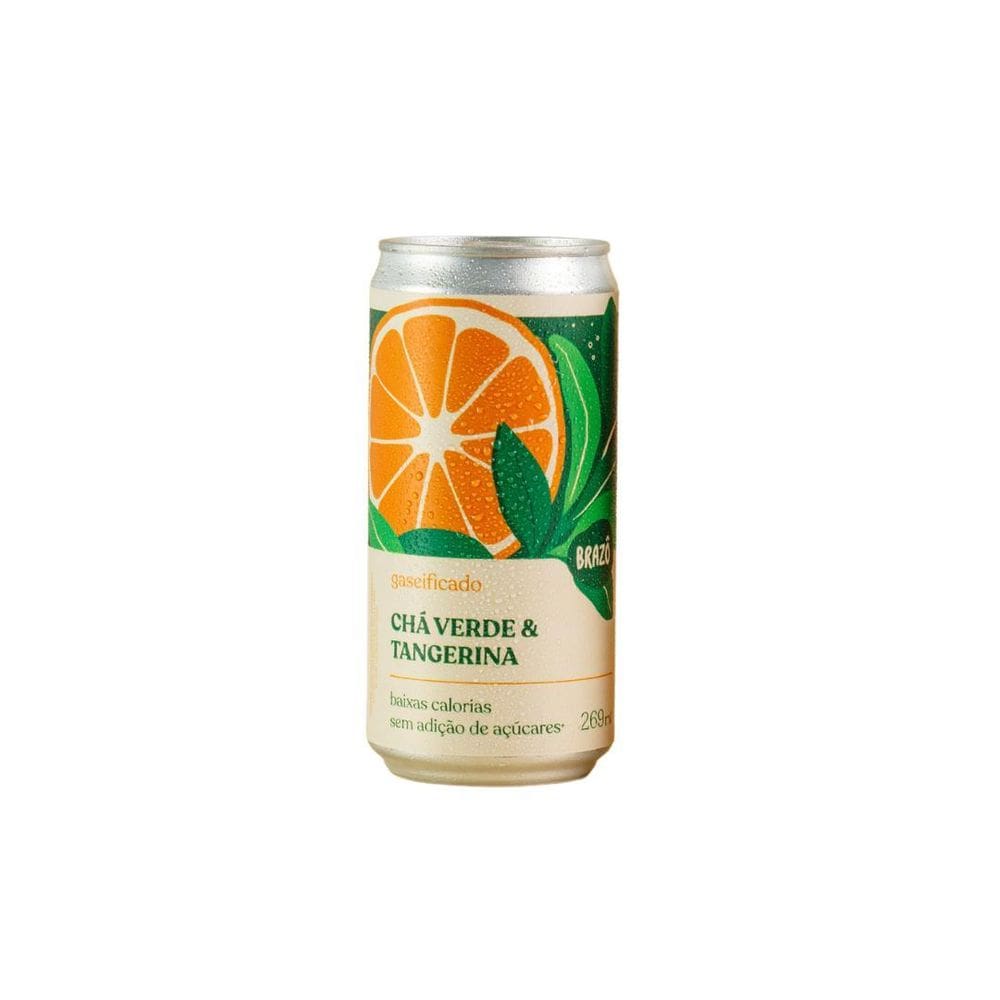 Chá Verde Com Tangerina Gaseificado Brazô 269Ml